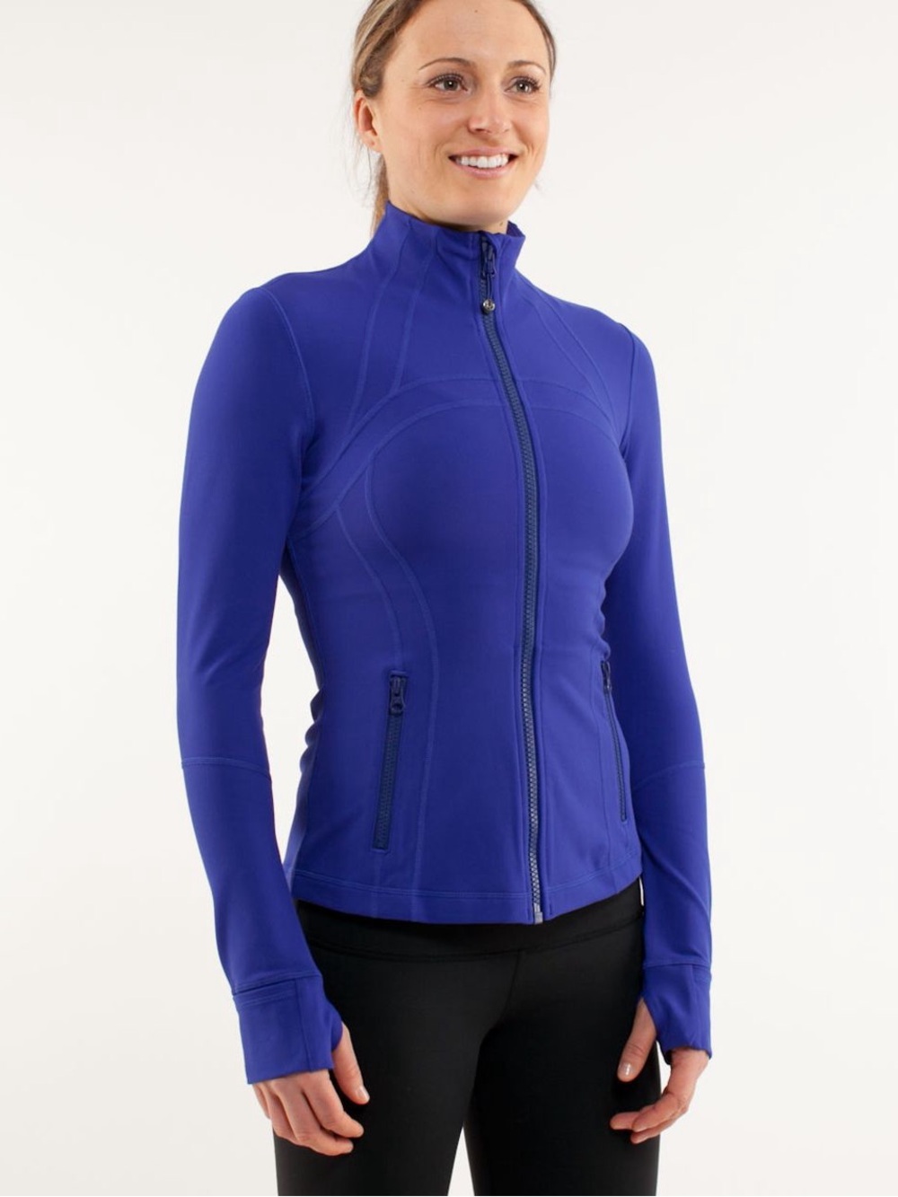 Lululemon Define Running Athletic Jacket Pigment Blue Size 6